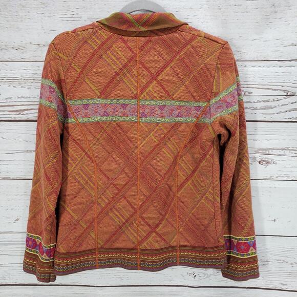 Coldwater Creek Women's Multicolor Metallic Wool Blend Jacket Size Small - Picture 11 of 13